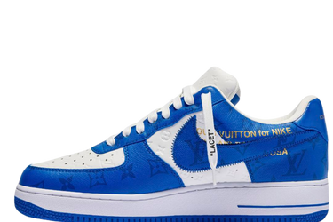Louis Vuitton Nike Air Force 1 Low By Virgil Abloh White Royal