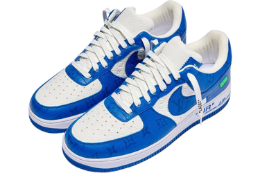 Louis Vuitton Nike Air Force 1 Low By Virgil Abloh White Royal
