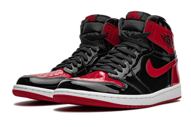 Jordan 1 High Patent Bred Toe