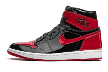 Jordan 1 High Patent Bred Toe