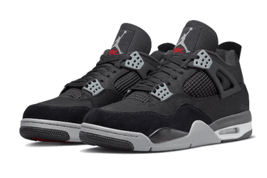 Jordan 4 Black Canvas