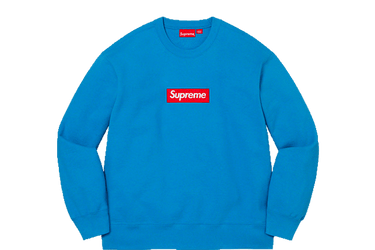 SUPREME BOX LOGO crewneck Blue