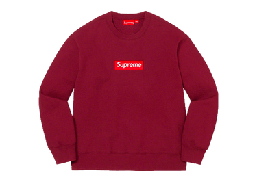 SUPREME BOX LOGO crewneck Cardinal