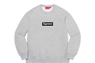 SUPREME BOX LOGO crewneck Grey