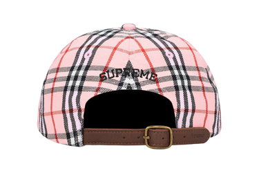 sup x burberry monogram pink cap