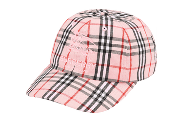 sup x burberry monogram pink cap